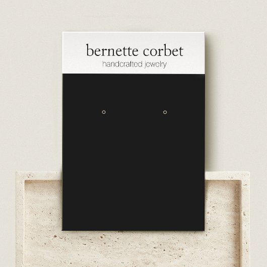 Modern Black Juwelier Designer Earring Display Car