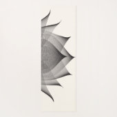 Modern Black Lotus Blume Piazza della Riforma Yogamatte (Rückseite)