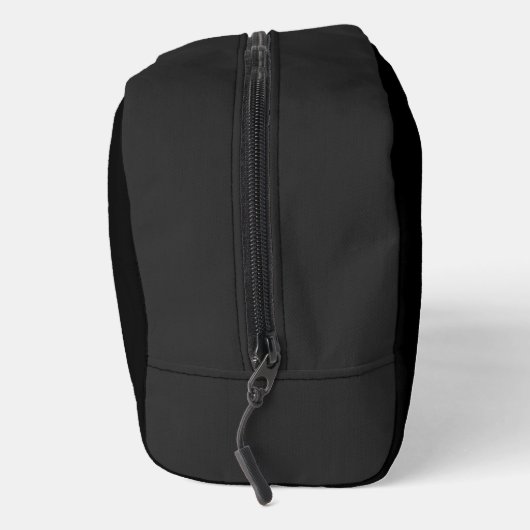 Modern Black Monogram Einfache Minimalistische Vor Waschbeutel (Rechts)