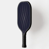 Modern Black Monogram | Geometrisch Pickleball Schläger (Links)