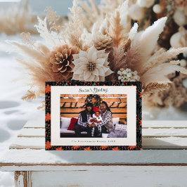 Modern Black Poinsettia Ein Foto Weihnachten