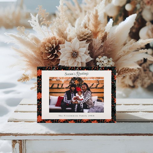 Modern Black Poinsettia Ein Foto Weihnachten