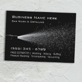 Modern Black Pressure Wash Car Detailing QR Visitenkarte