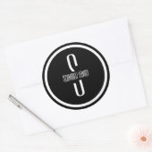 Modern Black Purim Sticker (Umschlag)