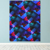 modern - BLACK-RED-BLUE-LILA-sehr schön Leinwanddruck (Insitu (Holzboden))