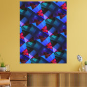 modern - BLACK-RED-BLUE-LILA-sehr schön Leinwanddruck (Insitu (Wohnzimmer))