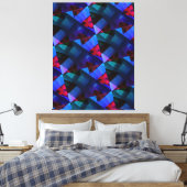 modern - BLACK-RED-BLUE-LILA-sehr schön Leinwanddruck (Insitu (Schlafzimmer))