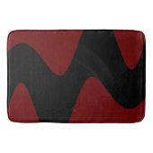 Modern Black River Deep Red Badematte (Vorderseite)