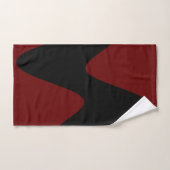 Modern Black River Deep Red Badhandtuch Set (Handtuch)