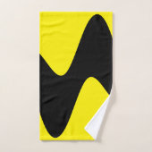Modern Black River Gelb Badhandtuch Set (Handtuch)