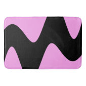 Modern Black River Pink Badematte (Vorderseite)