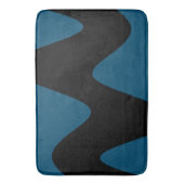 Modern Black River Pink Badematte (Vorderseite Vertikal)