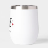 Modern Black Script Personalisiert Wedding (Rückseite)