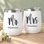 Modern Black Script Personalisiert Wedding