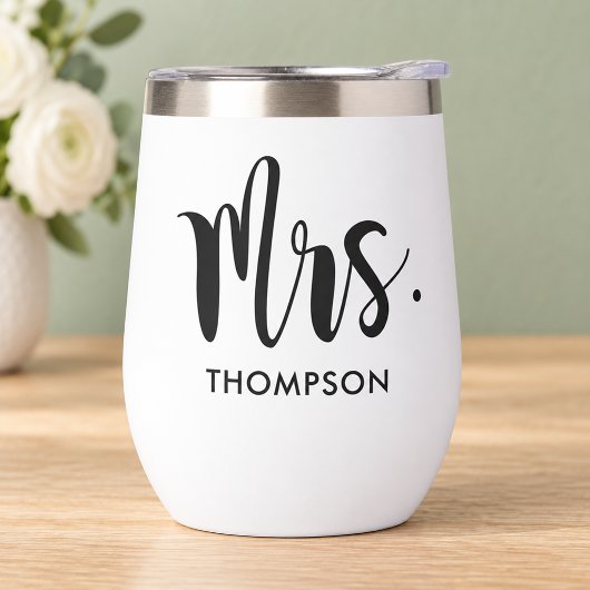 Modern Black Script Personalisiert Wedding