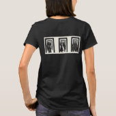 Modern Black Silhouette Unity Design W T-Shirt (Rückseite)