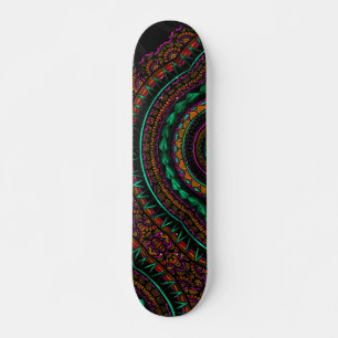 Modern Black Tattoo Ikat Geometrisches Tribal Must Skateboard