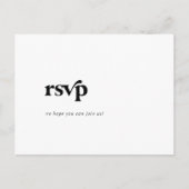 Modern Black Typografy Song Request UAWG Postcard Einladungspostkarte (Vorderseite)