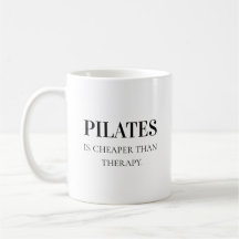 Modern Black Typography Funny Quote Pilates