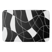 modern Black &white abstract pattern Bath Mat Badematte (Vorderseite)