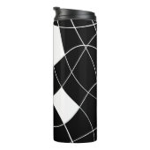 modern Black &white abstract pattern Thermosbecher (Nach rechts gedreht)