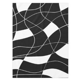 modern Black &white abstract pattern Tischdecke