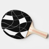 modern Black &white abstract pattern Tischtennis Schläger (Seitenansicht)