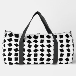 "Modern Black & White Abstrakt" Duffle Bag