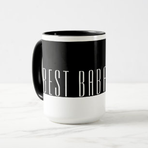 Modern Black & White Best BABA Ever Travel Mug Tasse