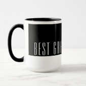 Modern Black & White Best GRANDPOP jemals Tasse (Links)