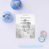 Modern Black & White Foto Wedding Flyer (Einzeln)