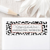 Modern Black White Leopard Animal Print Pattern (Insitu)