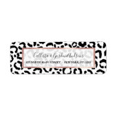 Modern Black White Leopard Animal Print Pattern (Vorne)