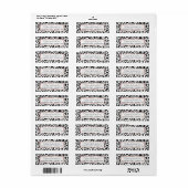 Modern Black White Leopard Animal Print Pattern (Vorne)