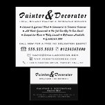 Modern Black & White Painter & Decorator Flyer<br><div class="desc">Modern Black & White Painter & Decorator Advertising Flyer by The Business Card Store.</div>