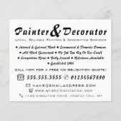 Modern Black & White Painter & Decorator Flyer (Vorne)