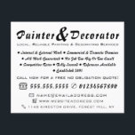 Modern Black & White Painter & Decorator Flyer<br><div class="desc">Modern Black & White Painter & Decorator Advertising Flyer by The Business Card Store.</div>