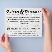 Modern Black & White Painter & Decorator Flyer (Hand)