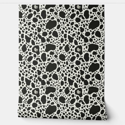 Modern Black & White Spot Tapete (Abrollen)