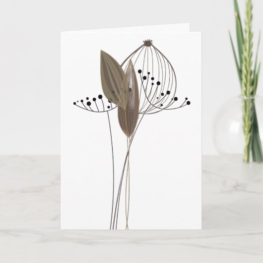 MODERN - BLANK ALL-OCCASION CARD FEIERTAGSKARTE (Vorderseite)