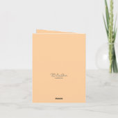 Modern Blank Botanical Note Card Stationery Dankeskarte (Rückseite)