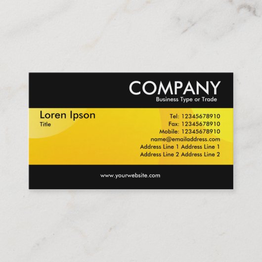 Modern - Blase Cloud Yellow Visitenkarte (Vorderseite)