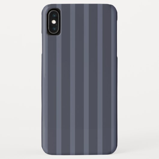 Modern Blau Grau Gestreift Case-Mate iPhone Hülle (Rückseite)
