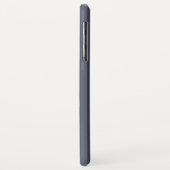 Modern Blau Grau Gestreift Case-Mate iPhone Hülle (Hinten/Links)