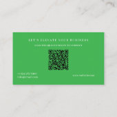 Modern Blau mit QR-Code | Professionelles Unterneh Visitenkarte (Rückseite)