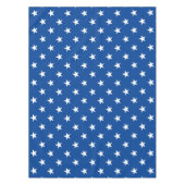Modern blau-weiße Sterne Grafikmusterspass Tischdecke (Vorderseite)