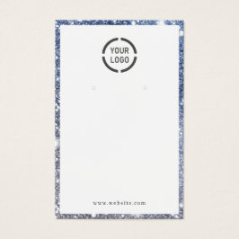 Modern blauer Glitzer mit Sonderzeichen Ohranzeige