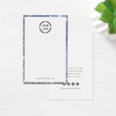 Modern blauer Glitzer mit Sonderzeichen Ohranzeige (Schreibtisch)