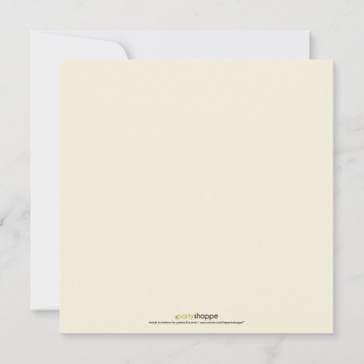 Modern Blocks Grand Opening Invitation (blau) Ankündigung (Rückseite)