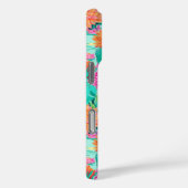 Modern Blooming Cacti Personalized Case-Mate iPhone Hülle (Rückseite / Rechts)